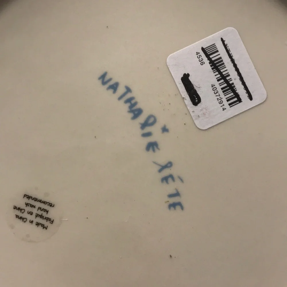 Anthropologie Natalie Lete Francophile plate new
